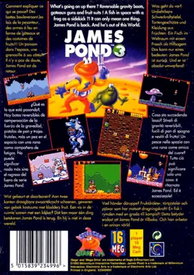 James Pond 3 (USA, Europe) box cover back